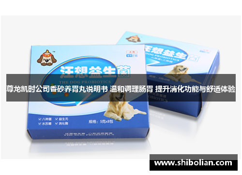 尊龙凯时公司香砂养胃丸说明书 温和调理肠胃 提升消化功能与舒适体验